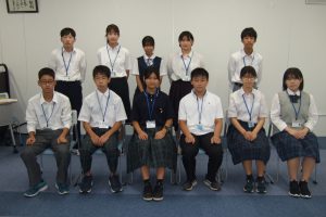 長崎派遣・台風中止を糧（かて）に、中学生が学習会を開催