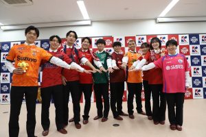 本市出身の畠中武蔵選手がFリーガーに！流経大サッカー部プロ・アマ内定者合同記者会見